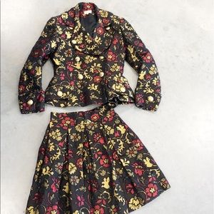 PAULE KA Matching Floral Suit Tapestry Set size 38